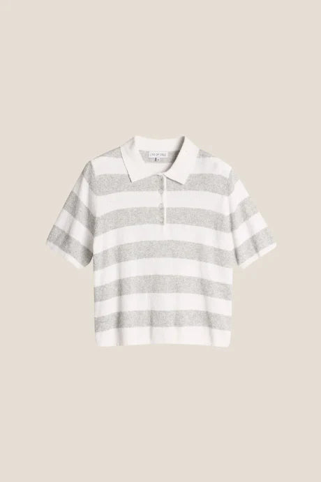 Yasmine stripe grey/creme