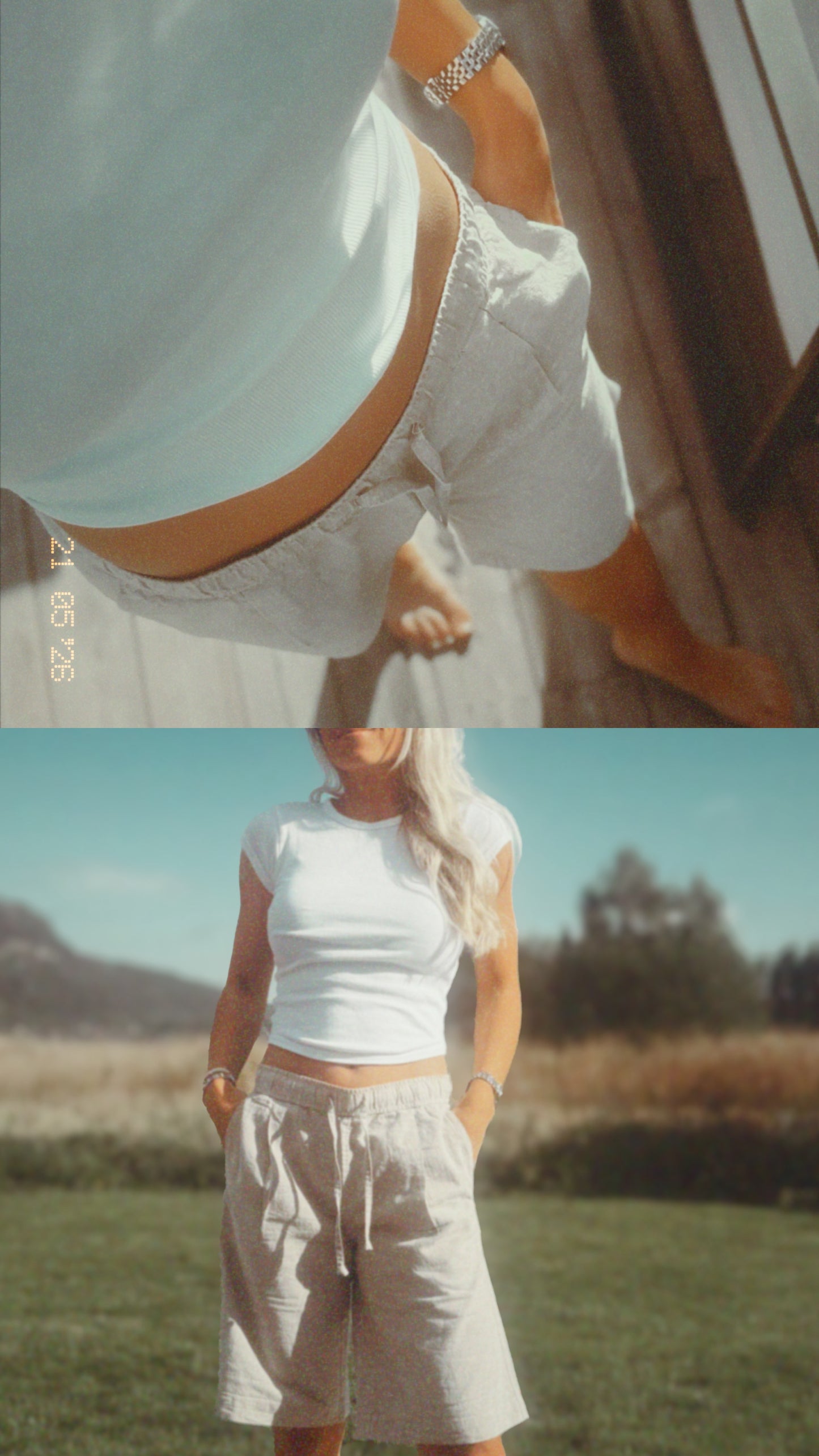 BERMUDASHORTS - CHALK MELANGE