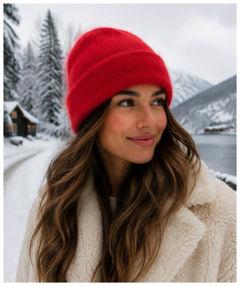GABRIELLA WOOL MOHAIR BEANIE