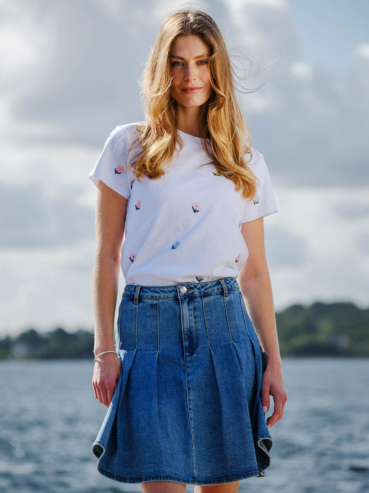 Milano skjørt - Blue Denim