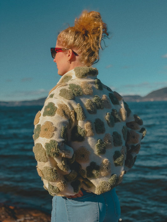 Amy fleecejakke - Combu Green