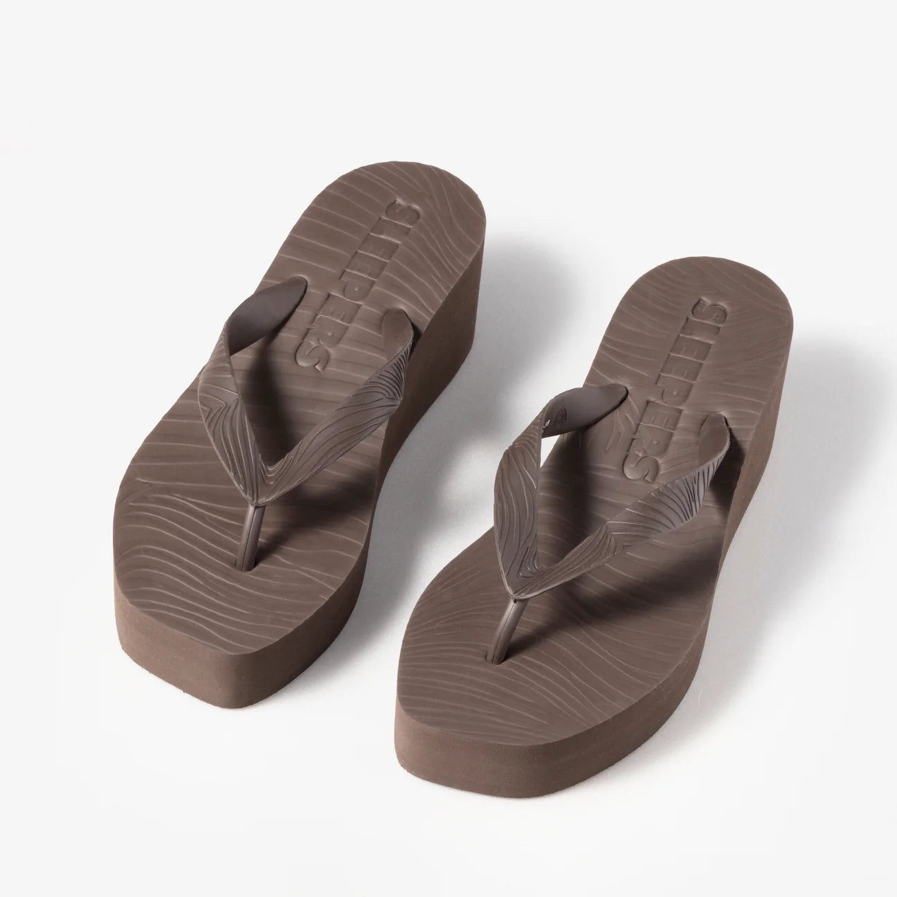 High Platform Brown Flip Flop