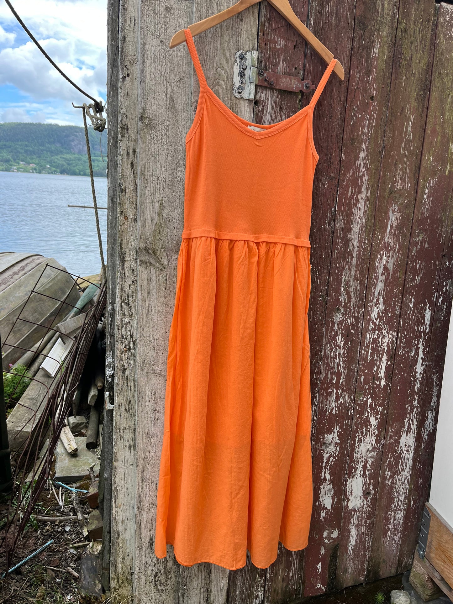 Rib strop dress