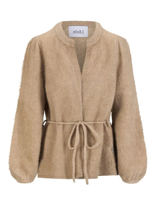Fredrikke Chunky Cardigan . Hazel Beige