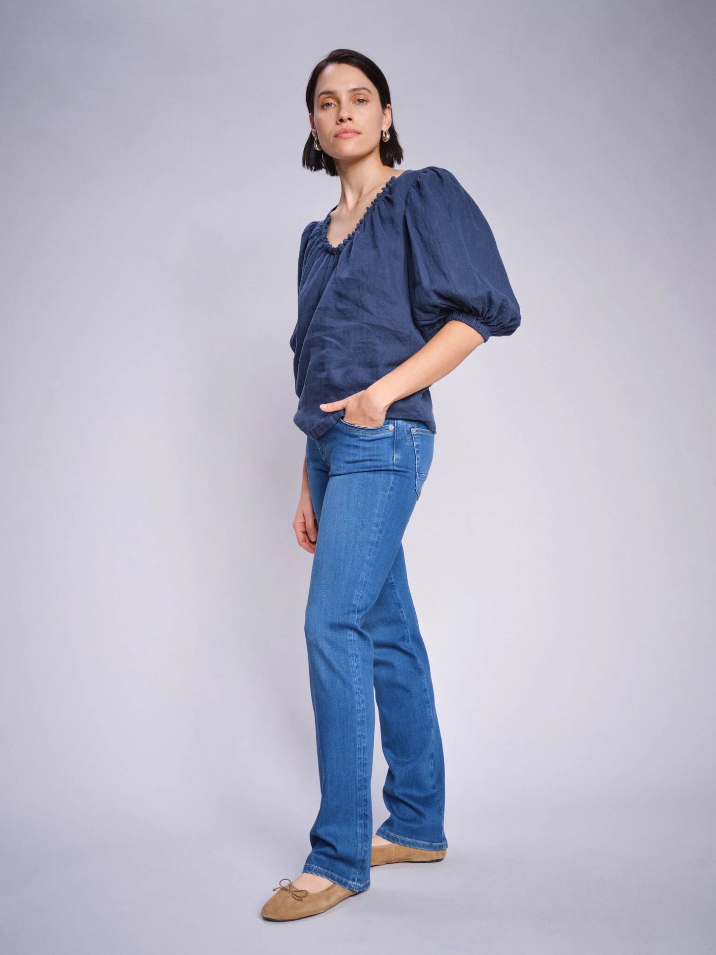 MMCarla Naomi Deluxe Jeans - Mid blue