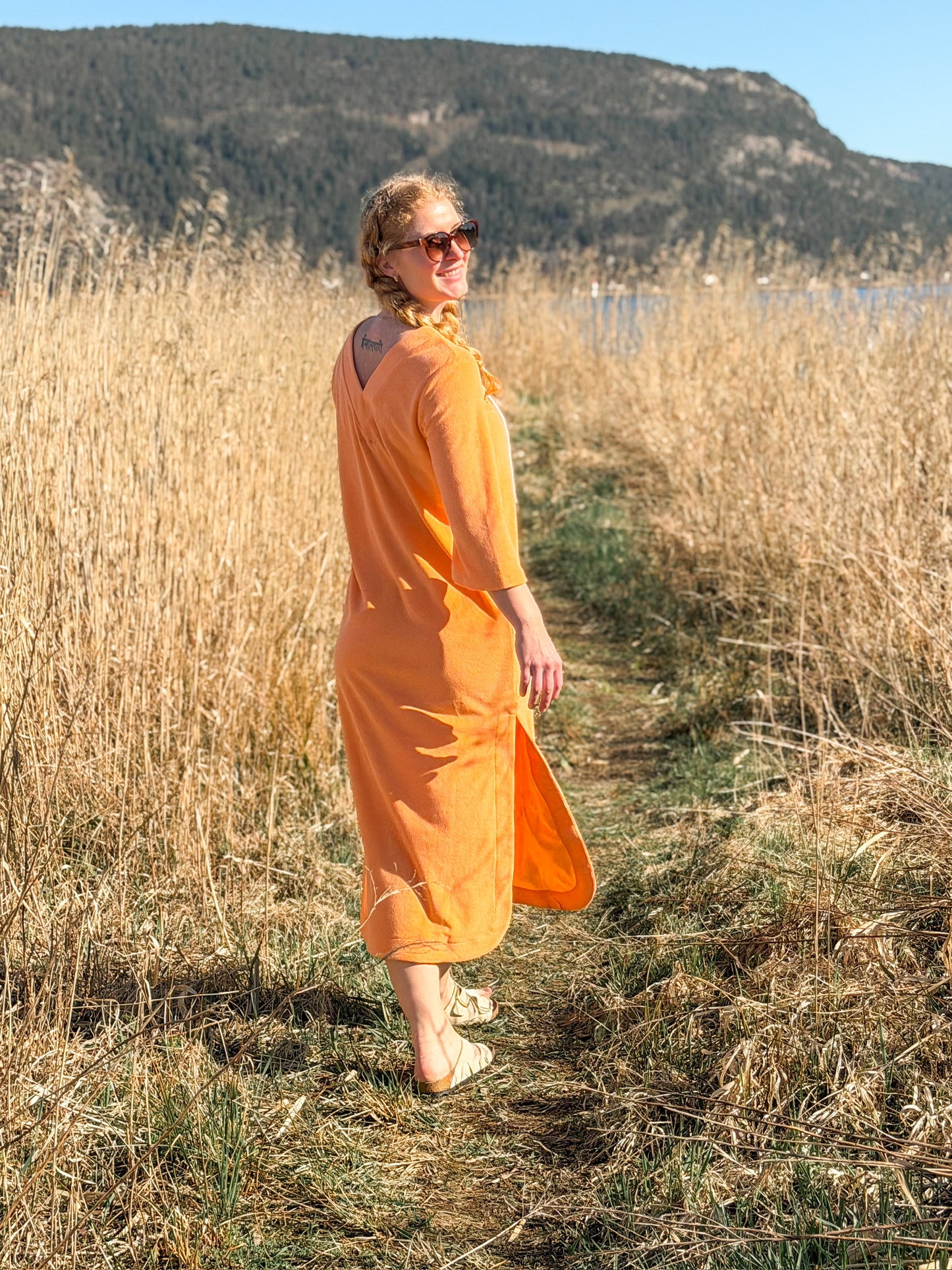 Cover-Up frotté kaftan kjole