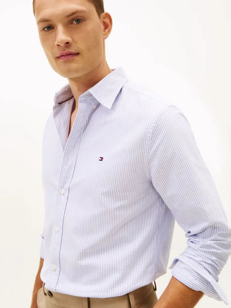 Heritage Oxford Stripe Regular - Royal blue/white