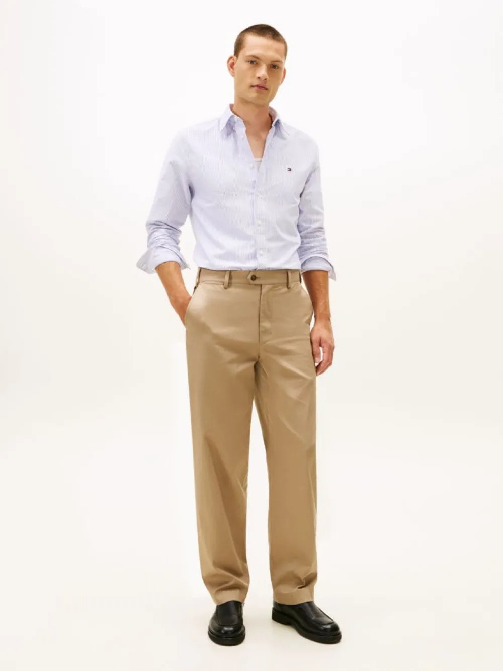 Heritage Oxford Stripe Regular - Royal blue/white