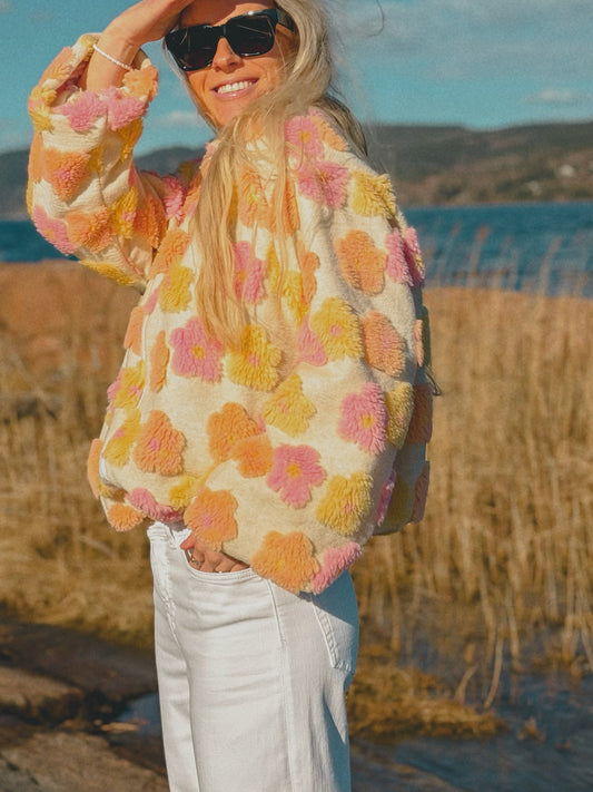 Amy fleecejakke - Rose