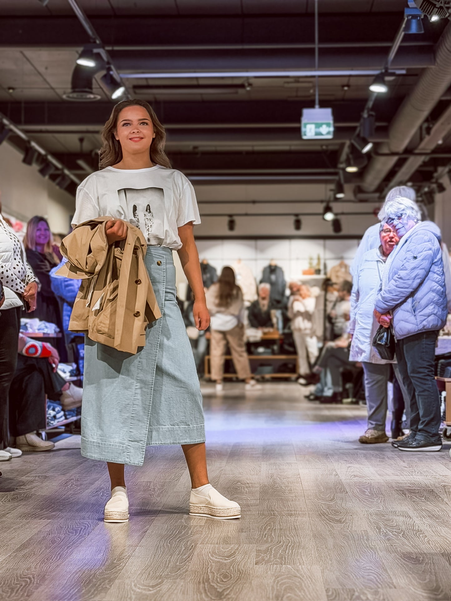 LR-PIETTA 3 nederdal blå