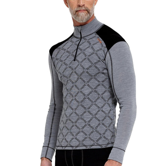 Active Wool Longsleeve Half Zip - Jacquard