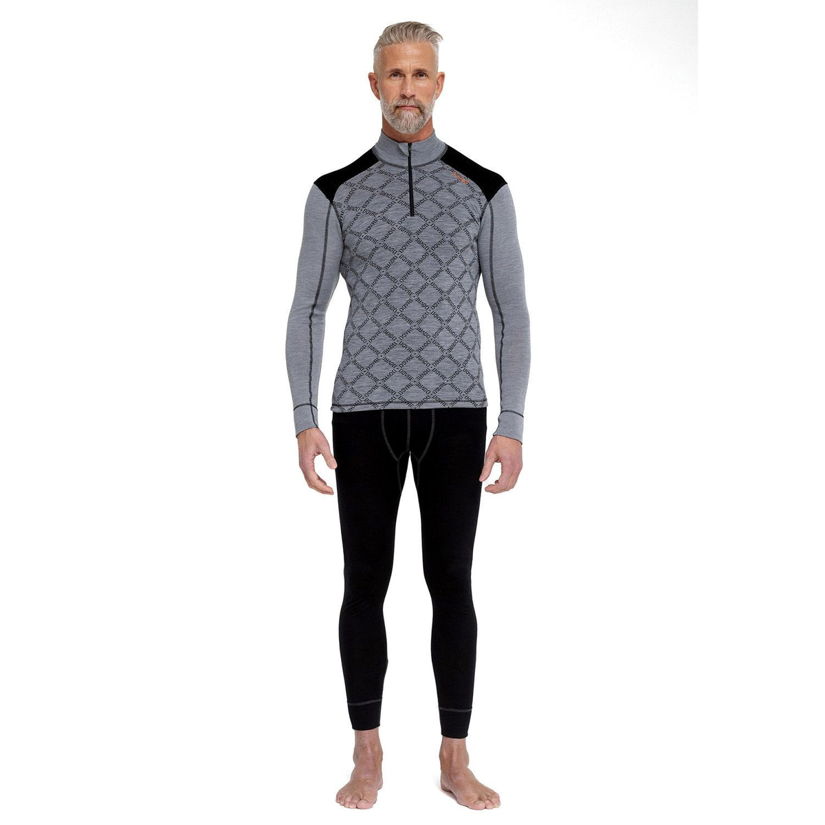 Active Wool Longsleeve Half Zip - Jacquard