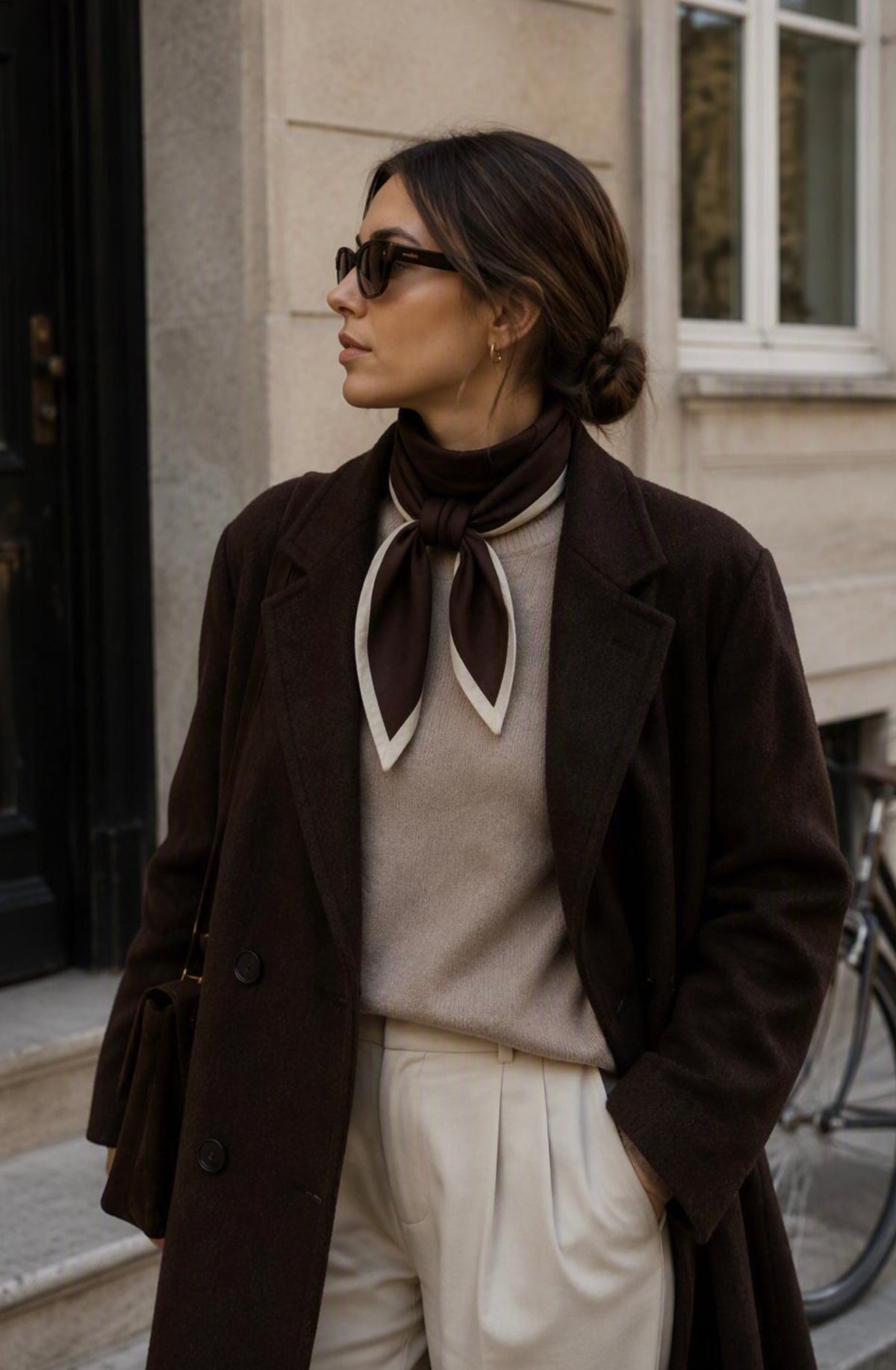 LARA DUO WOOL CASHMERE TRIANGLE