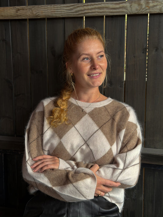 Cassidy argyle ull genser