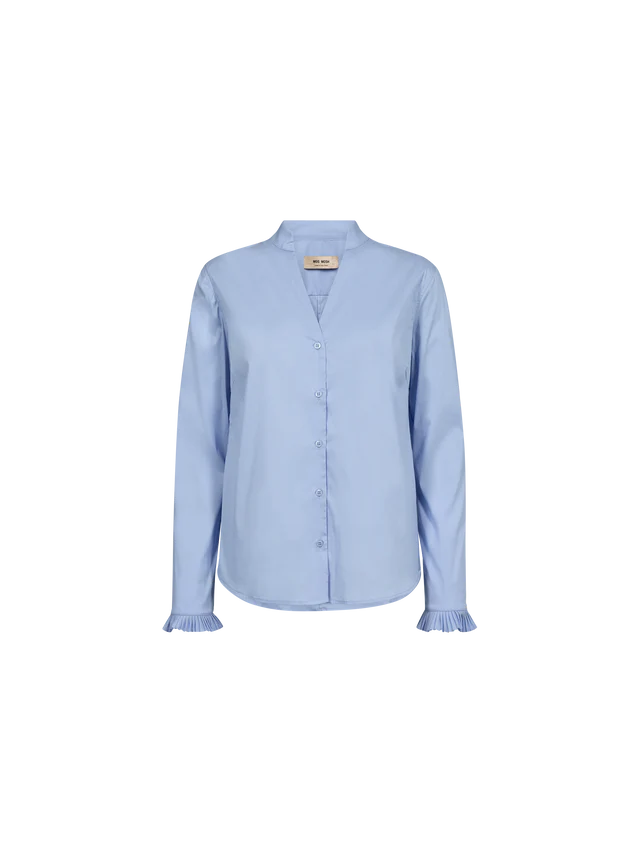MMHassie Pleat shirt - Brunnera Blue