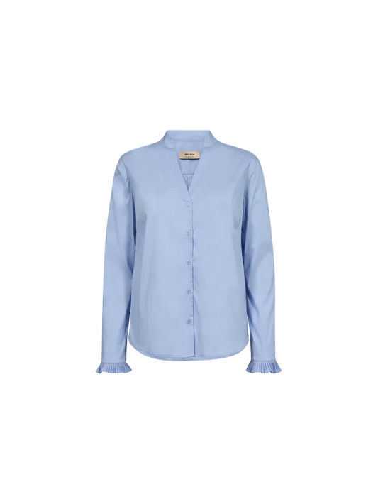 MMHassie Pleat shirt - Brunnera Blue