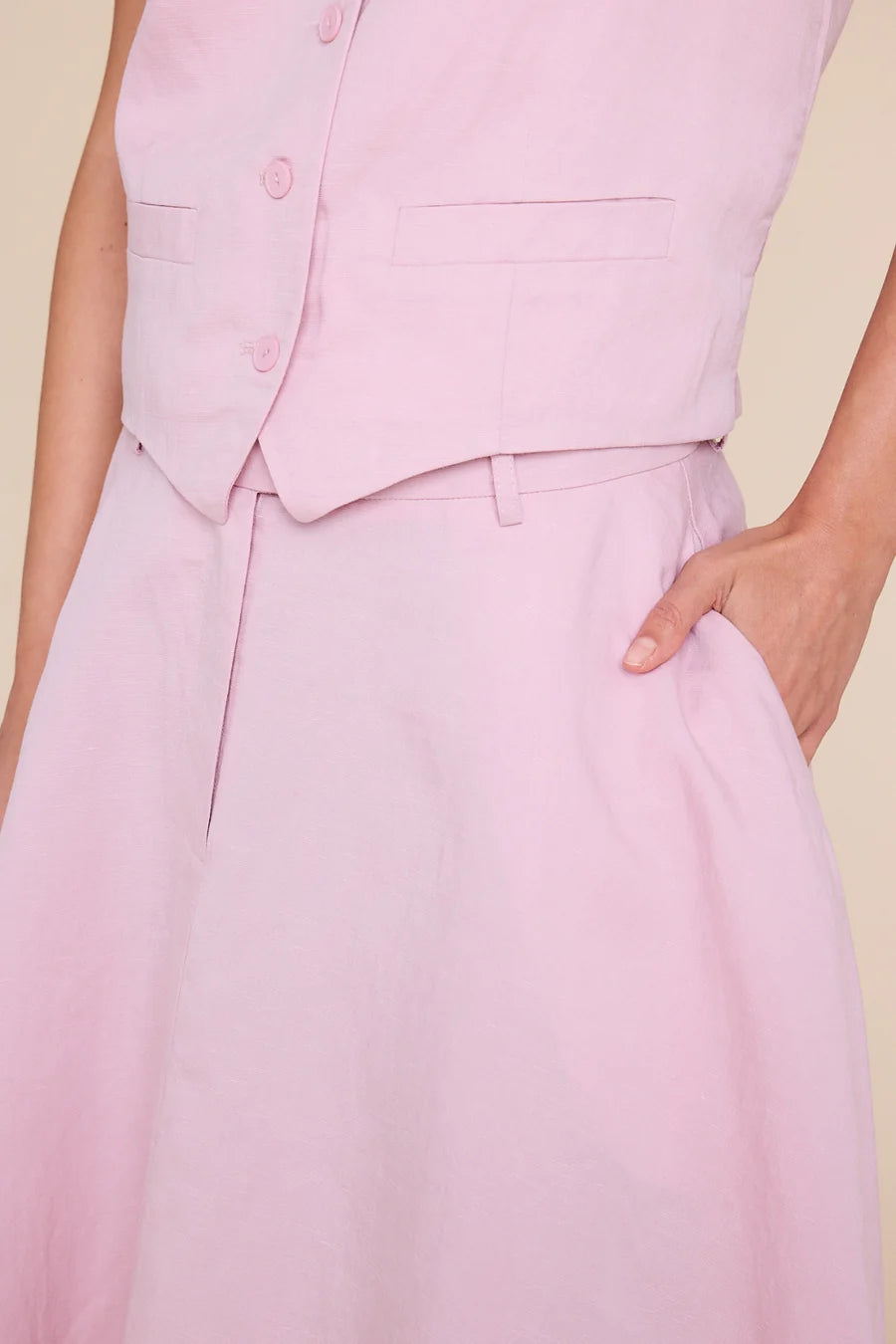 Aslaug Linen Skjørt