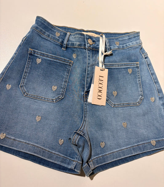 Lecoco - Heart shorts