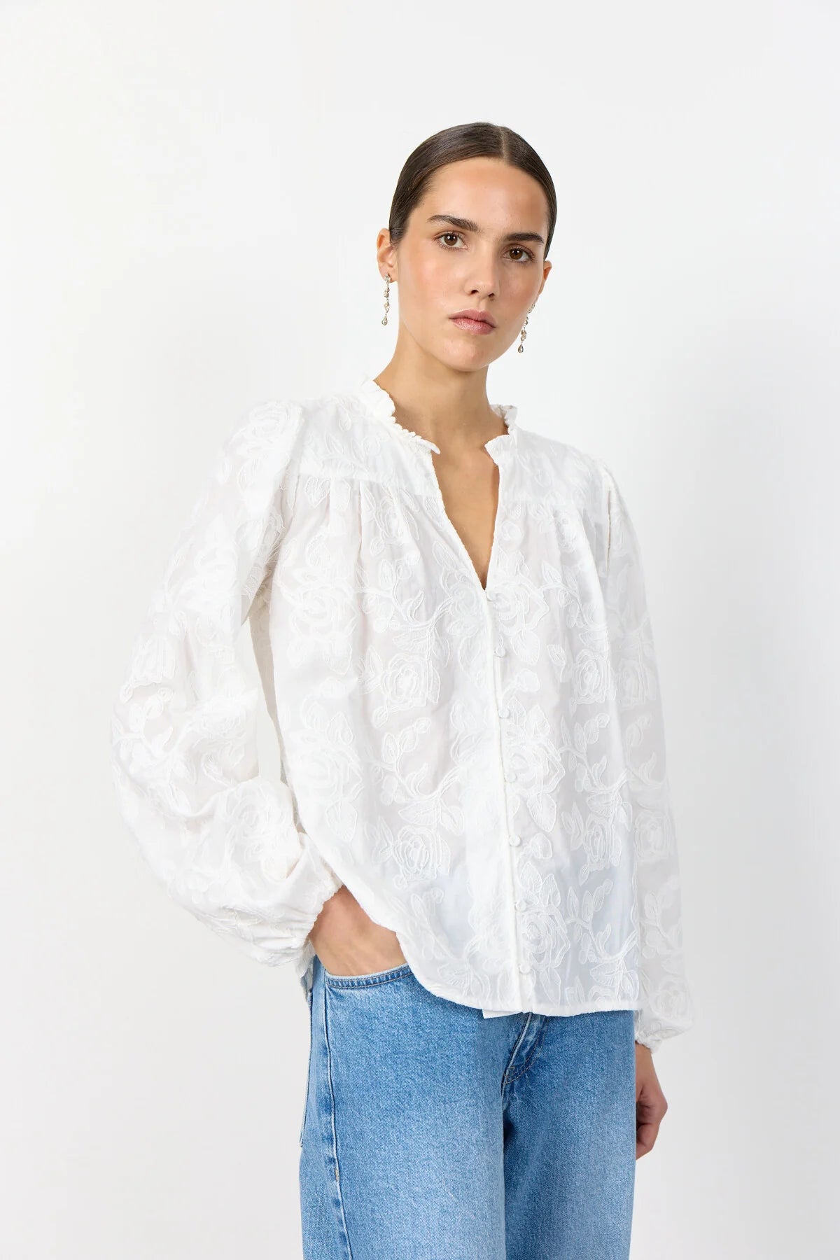LR-Pollie 2 Blouse - Off White