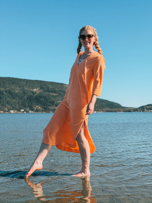 Cover-Up frotté kaftan kjole