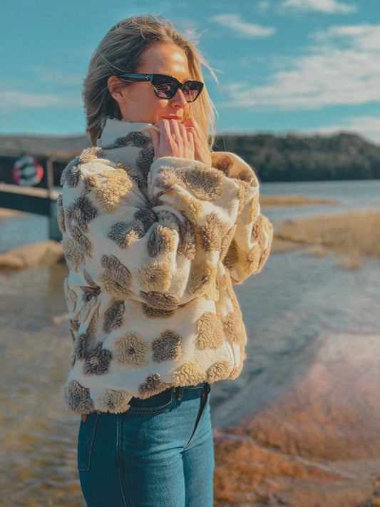 Amy fleecejakke - Beige