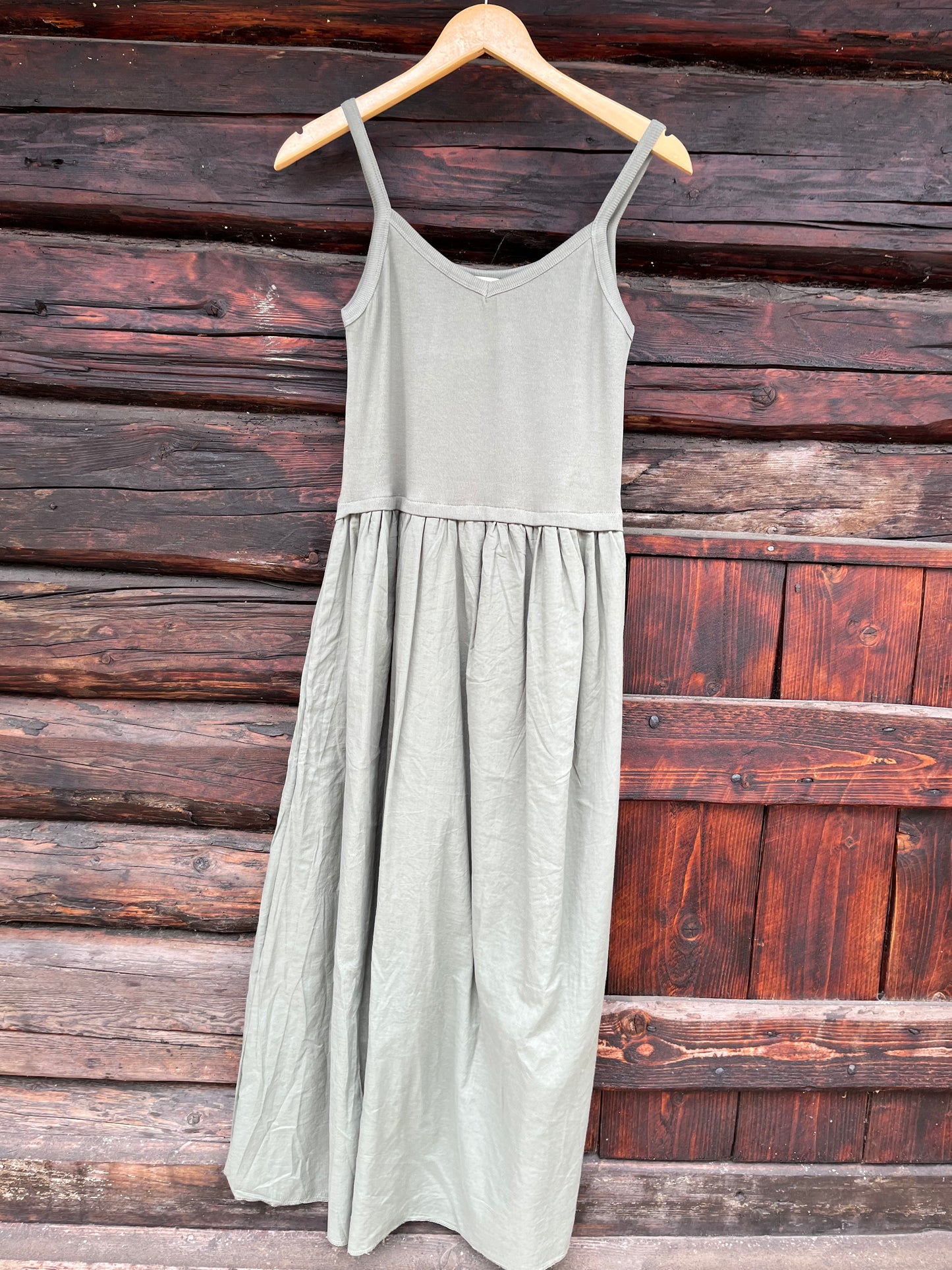Rib strop dress
