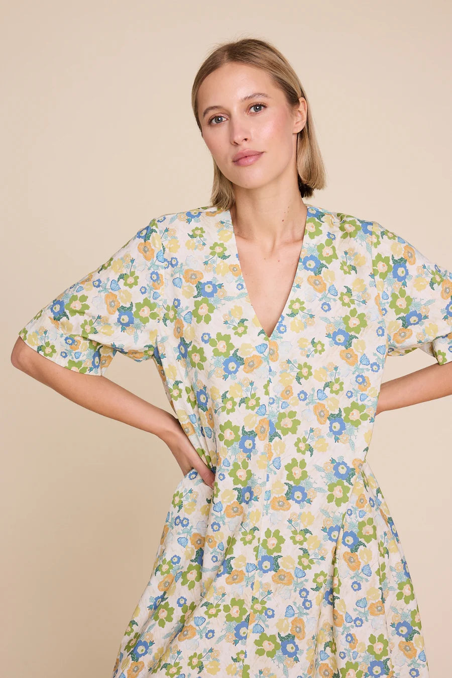 Eva Flower Print Kjole