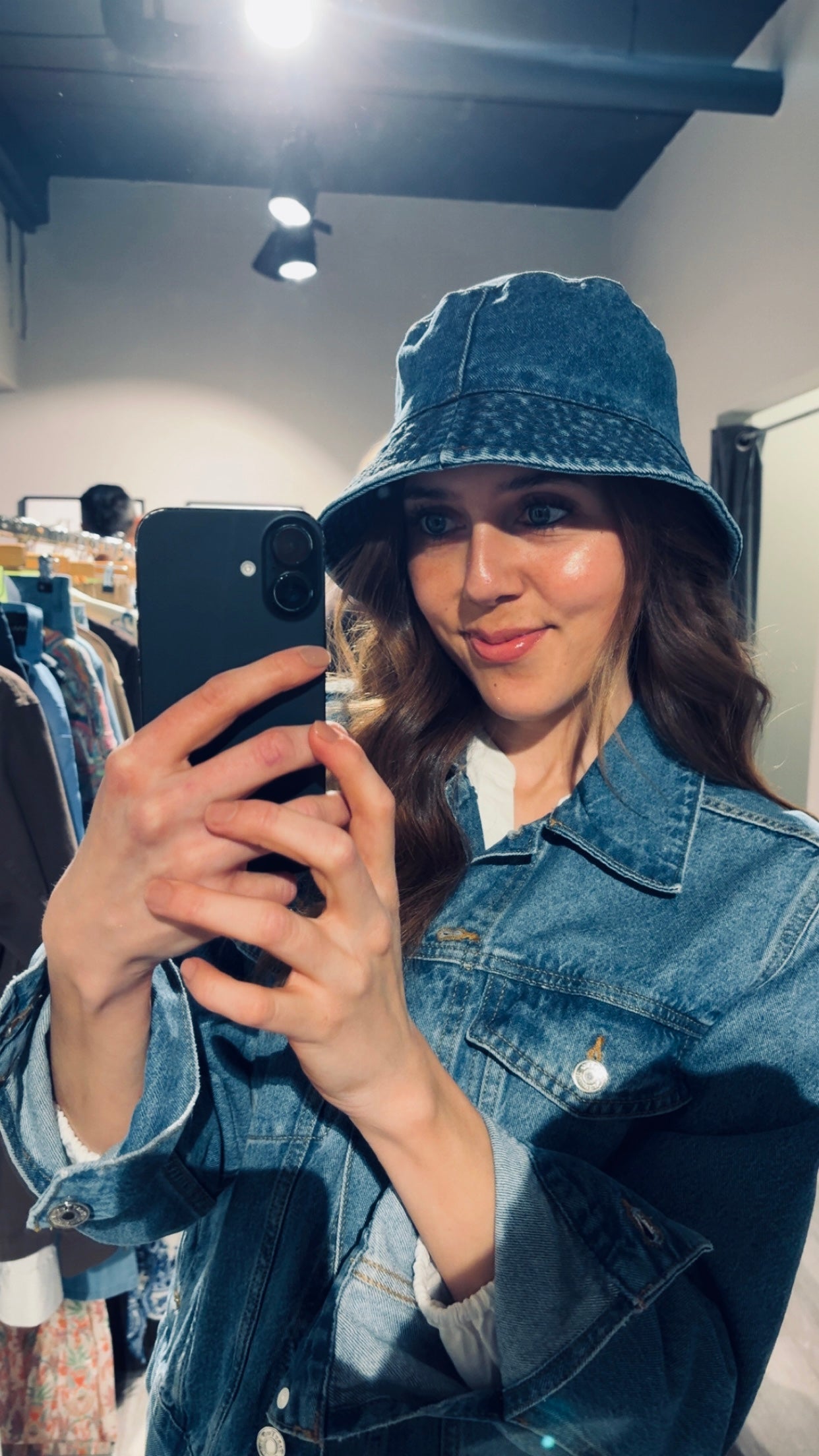 Fravlina hat - mid blue denim