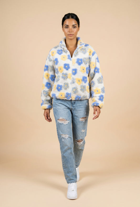 Amy fleecejakke - Crown Blue (Forhåndssalg)