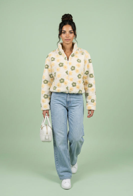 Amy fleecejakke - Combu Green (Forhåndssalg)