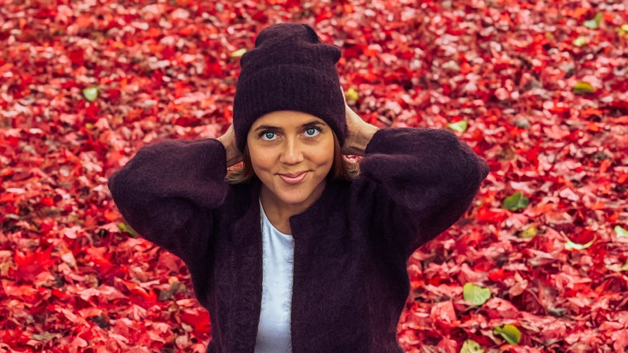 Silje Chunky Hat - Red Wine