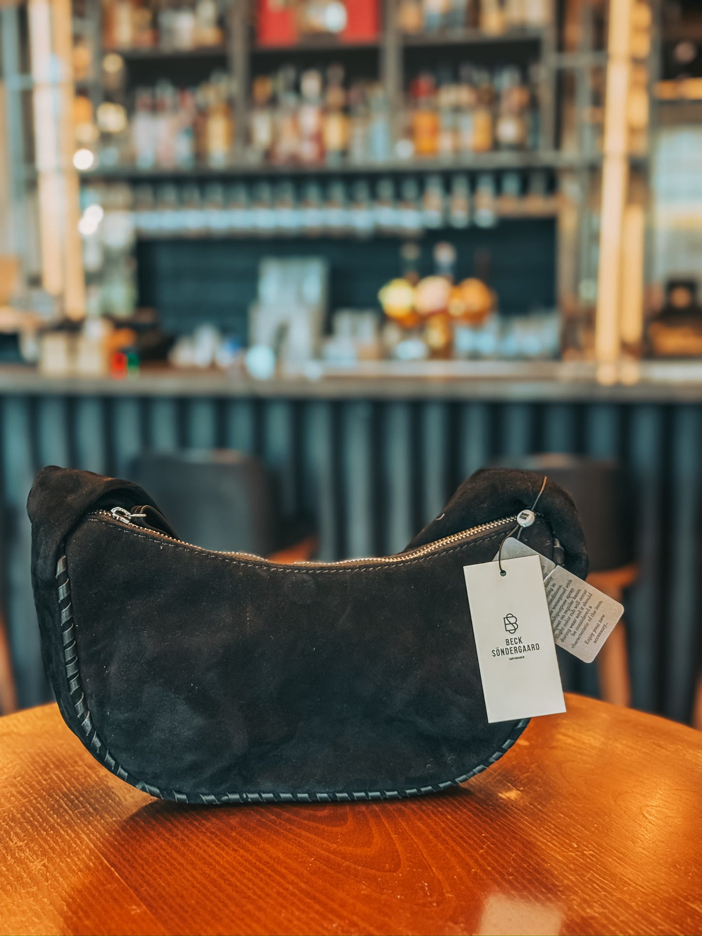 Suede Talia Bag - Black