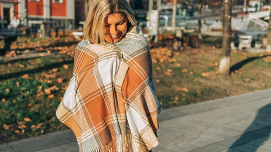 Klassisk rutete skjerf