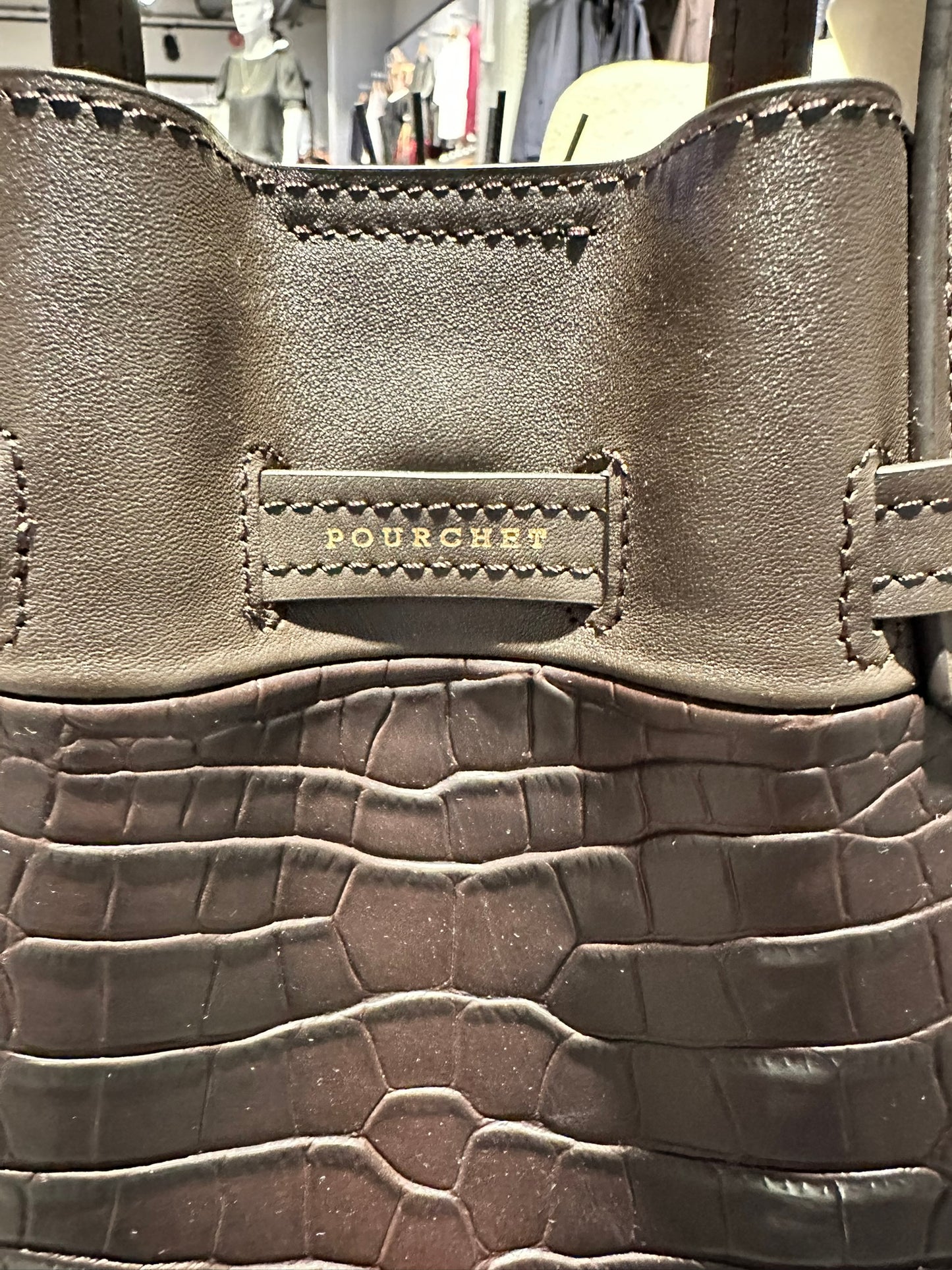 Blossom Medium, Croco, Brown