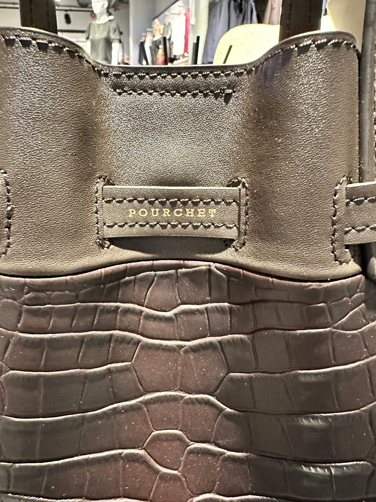 Blossom Medium, Croco, Brown