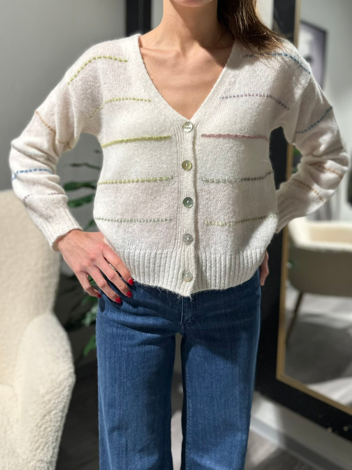 Striped Cardigan