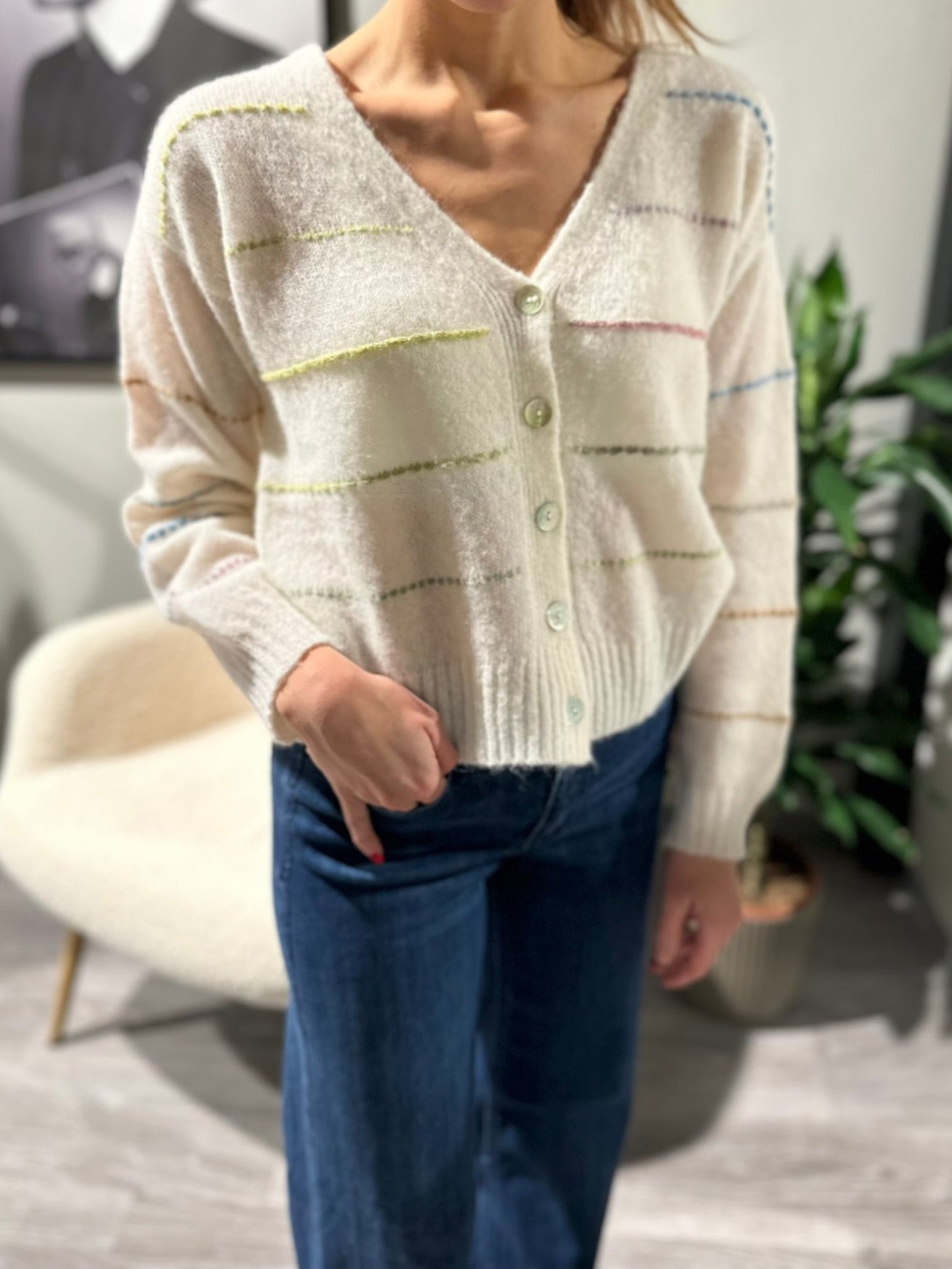 Striped Cardigan