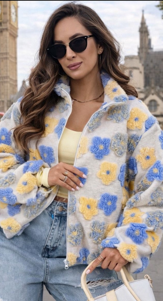 Amy fleecejakke - Crown Blue (Forhåndssalg)