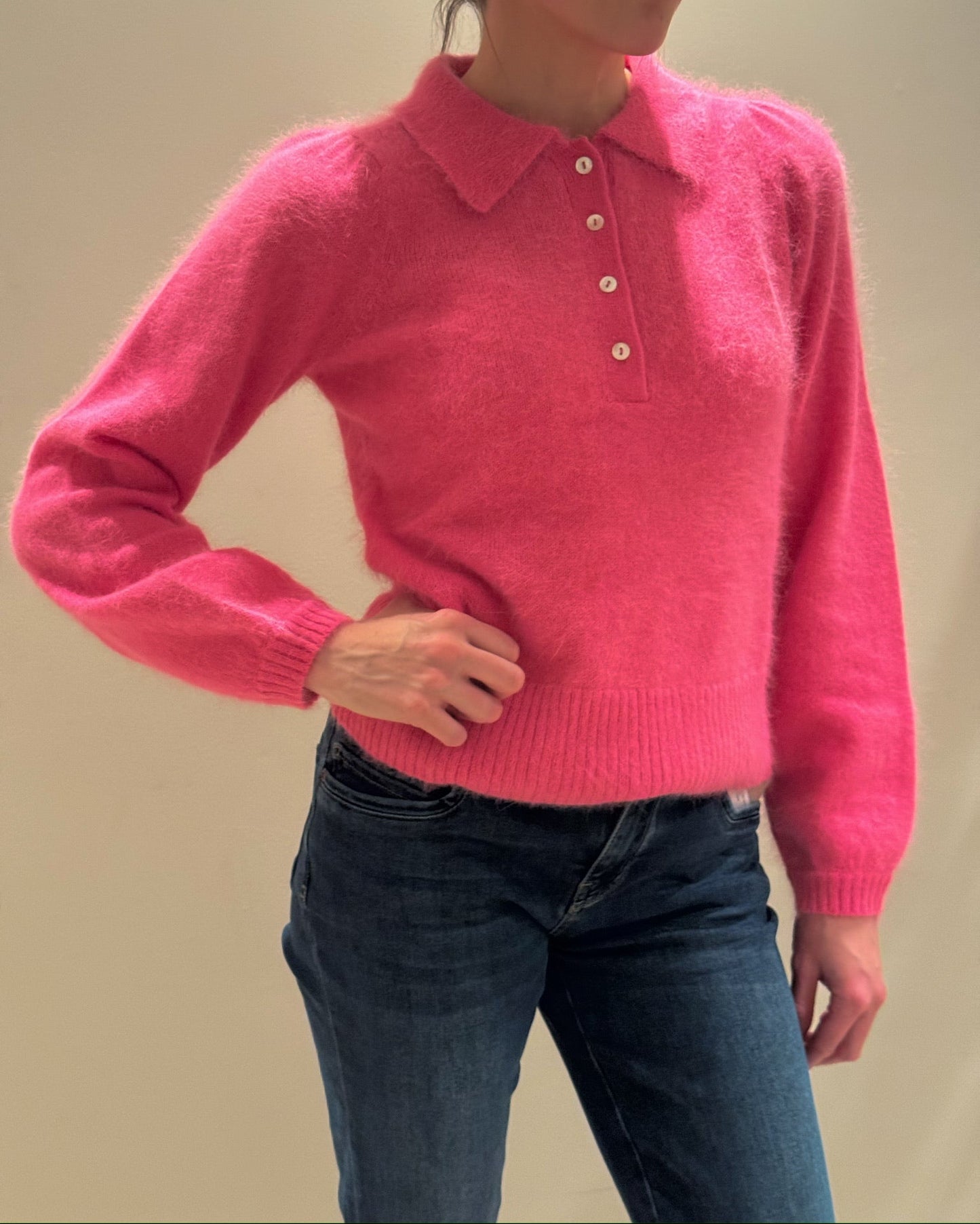 Rose Pullover Sangria Rosa