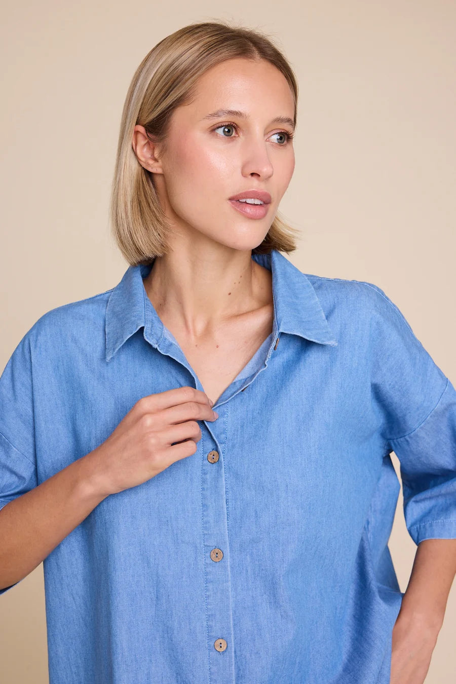 Resort Denim Topp