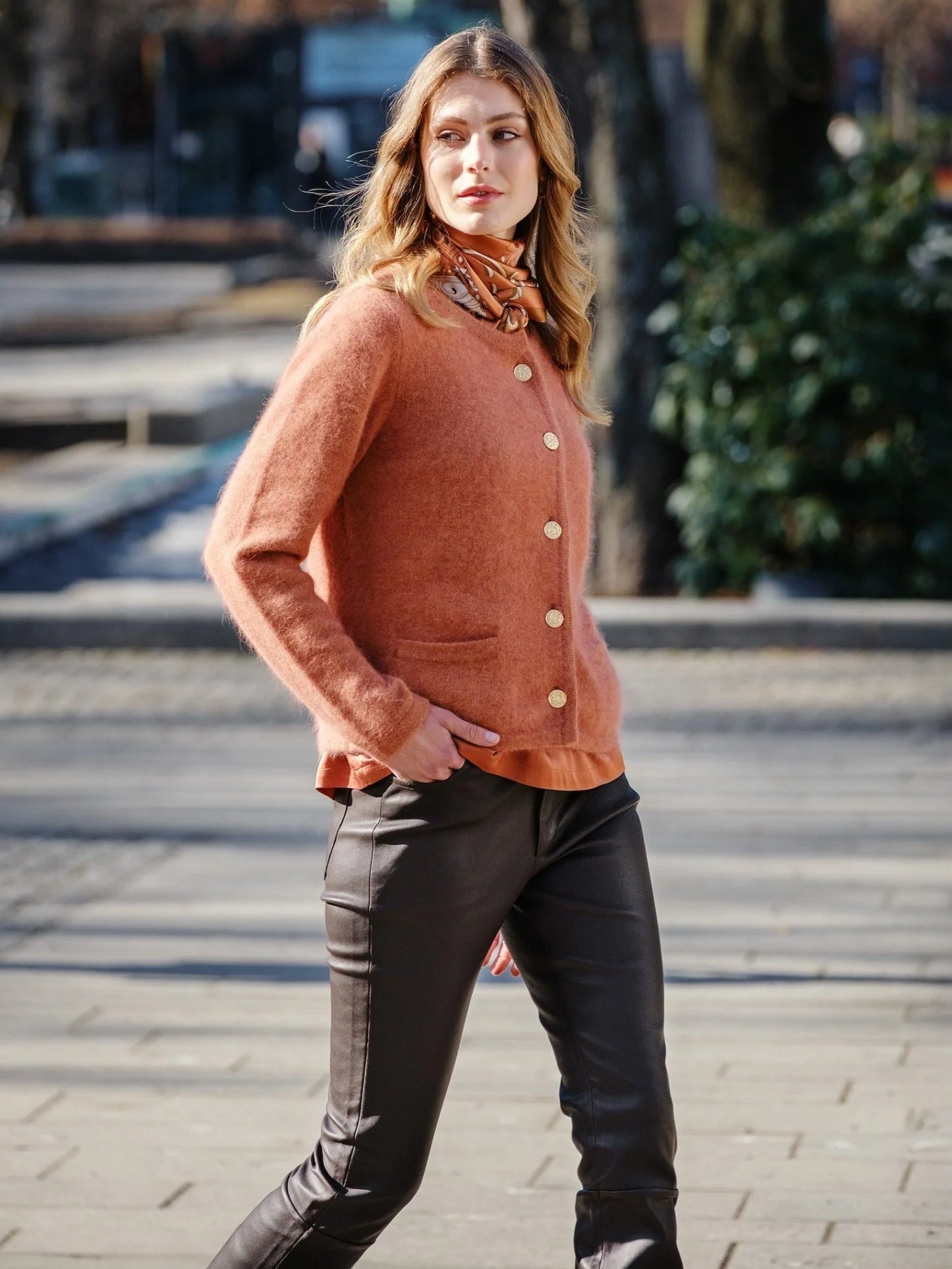 Ashley Cardigan - Rust