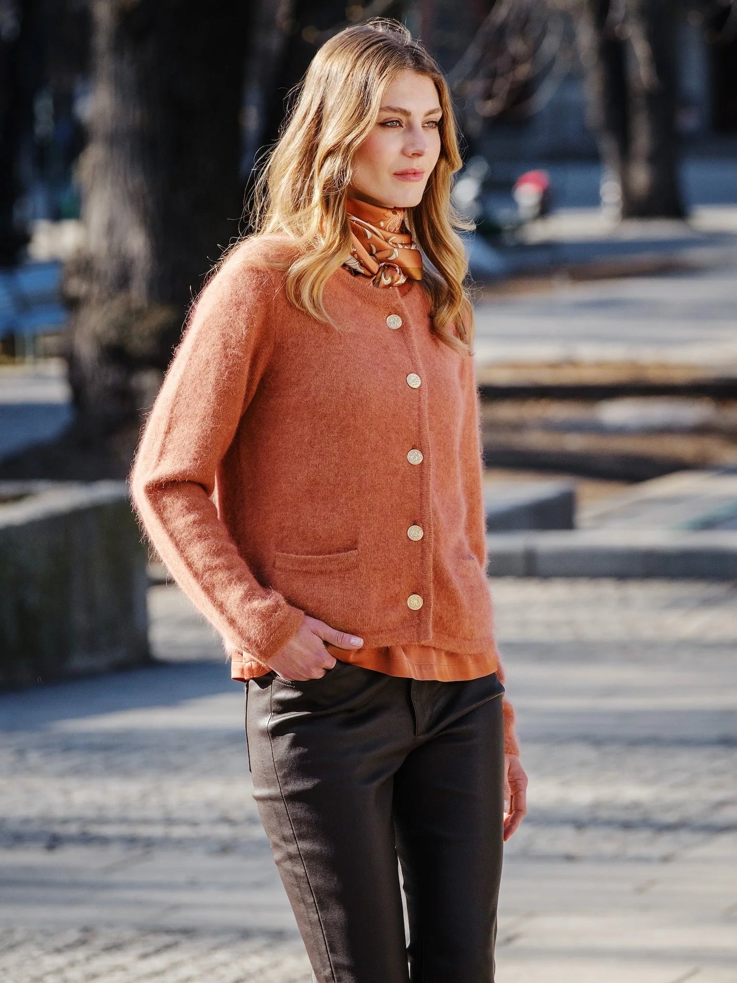 Ashley Cardigan - Rust