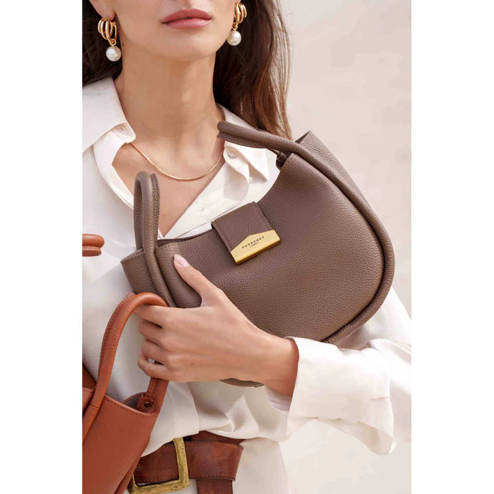 Liane Small Cowhide Leather - Taupe