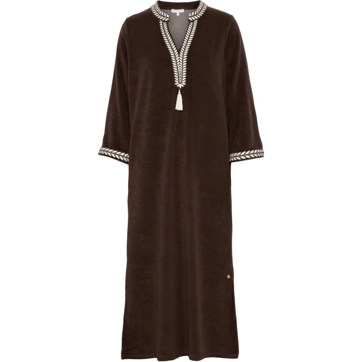 Kaftan Long Dress - Brown