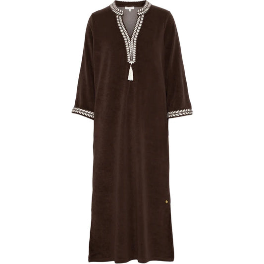 Kaftan Long Dress - Brown