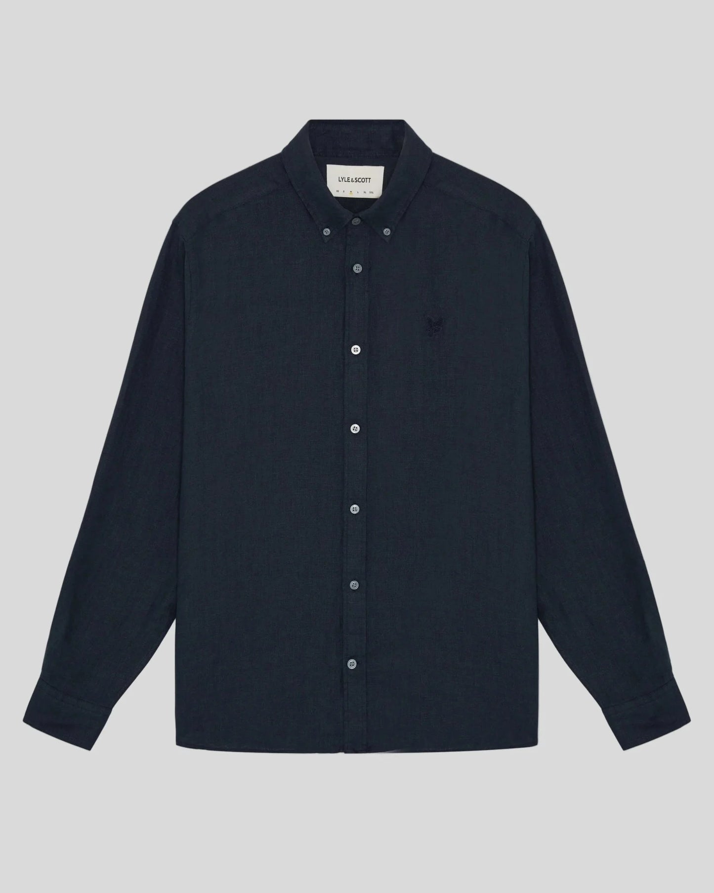 Linen Button Down Shirt - Carbon